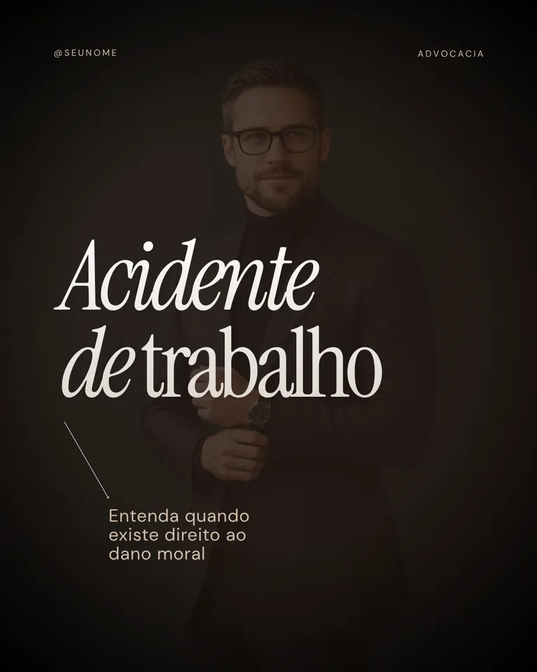 Template Acidente de trabalho e dano moral - Direito Trabalhista