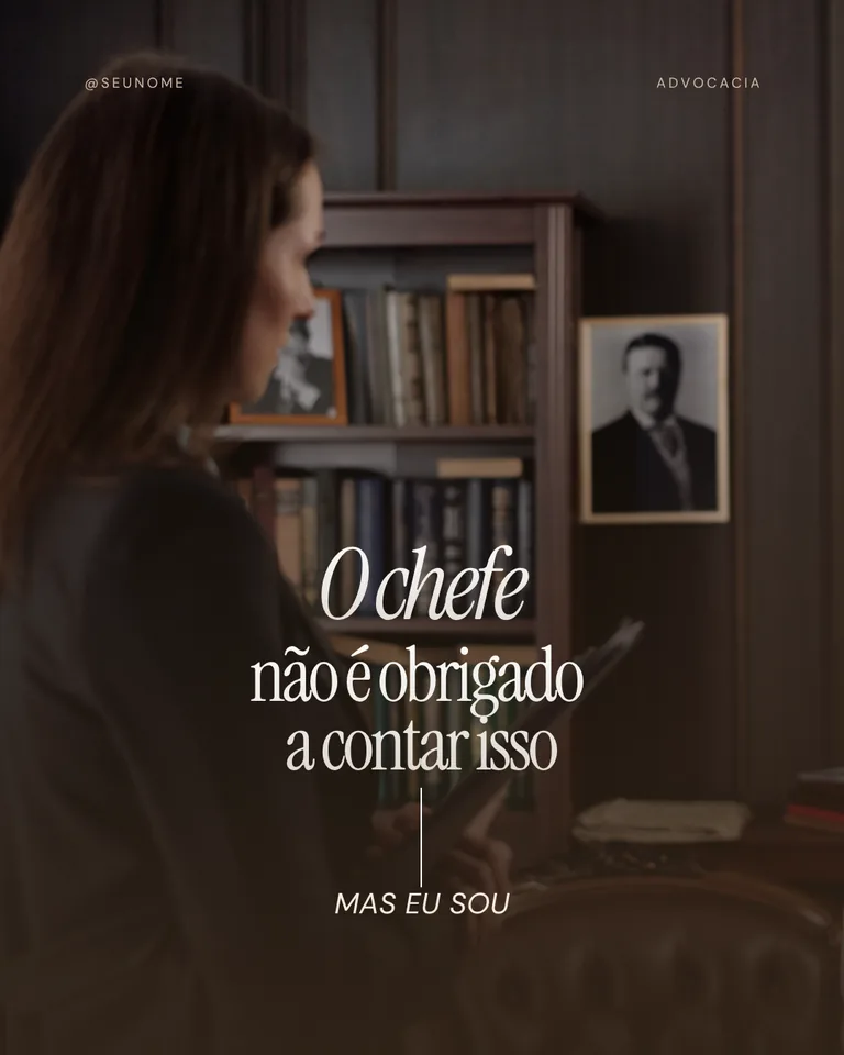 Template O chefe não é obrigado a contar - Direito Trabalhista
