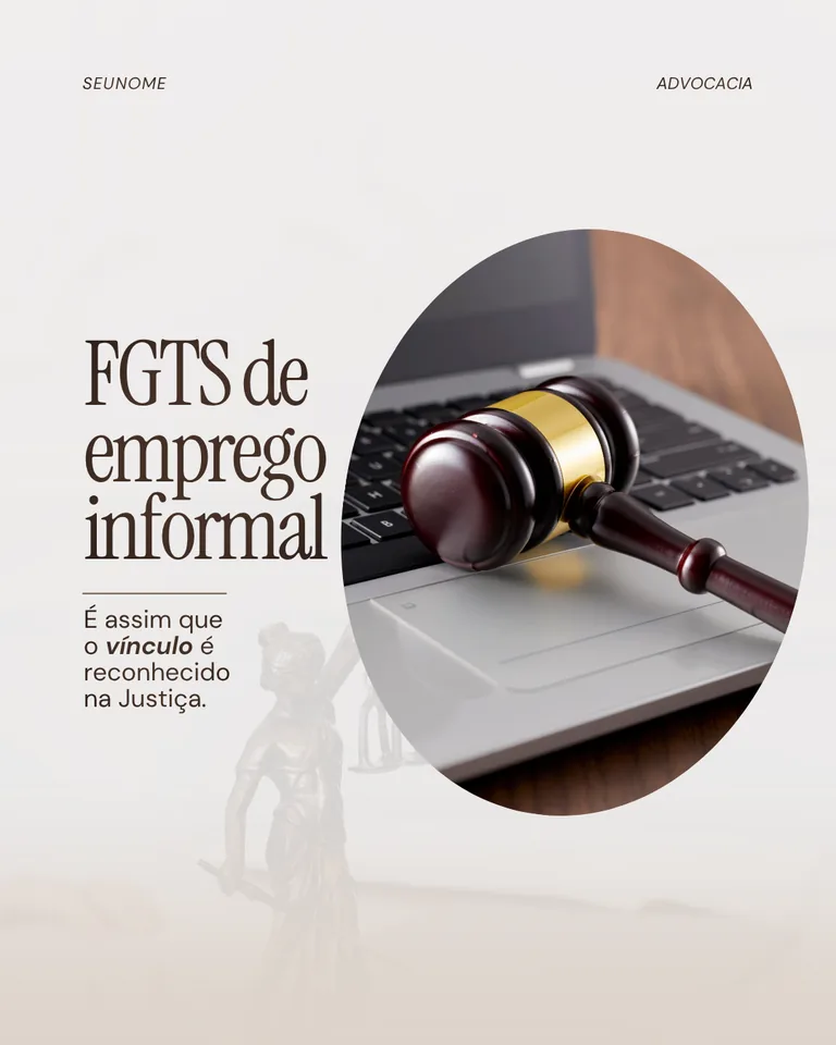 Template FGTS de emprego informal - Direito Trabalhista