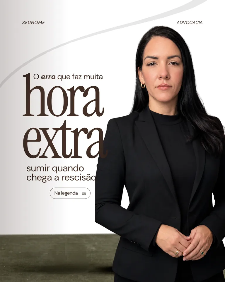 Template Hora Extra na rescisão - Direito Trabalhista