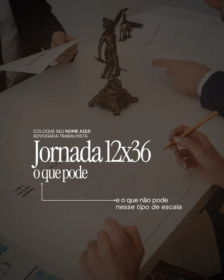 Template Jornada 12x36 - Direito Trabalhista