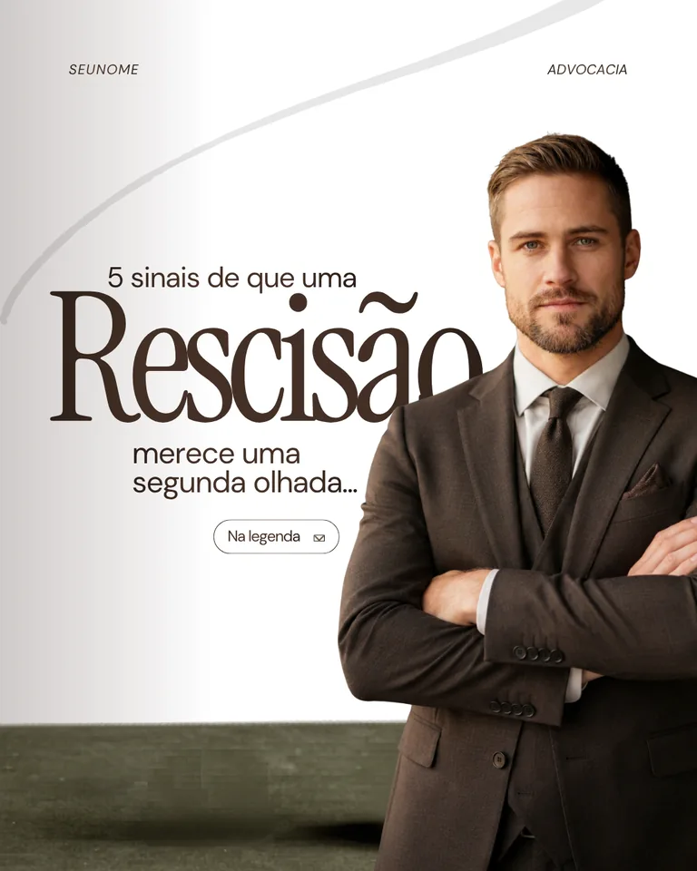 Template Rescisão merece segunda olhada - Direito Trabalhista